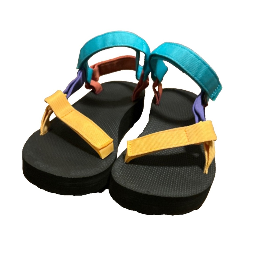 TEVA Original 90's Universal Bright Retro Multi Color Women's Sandals Sz 10